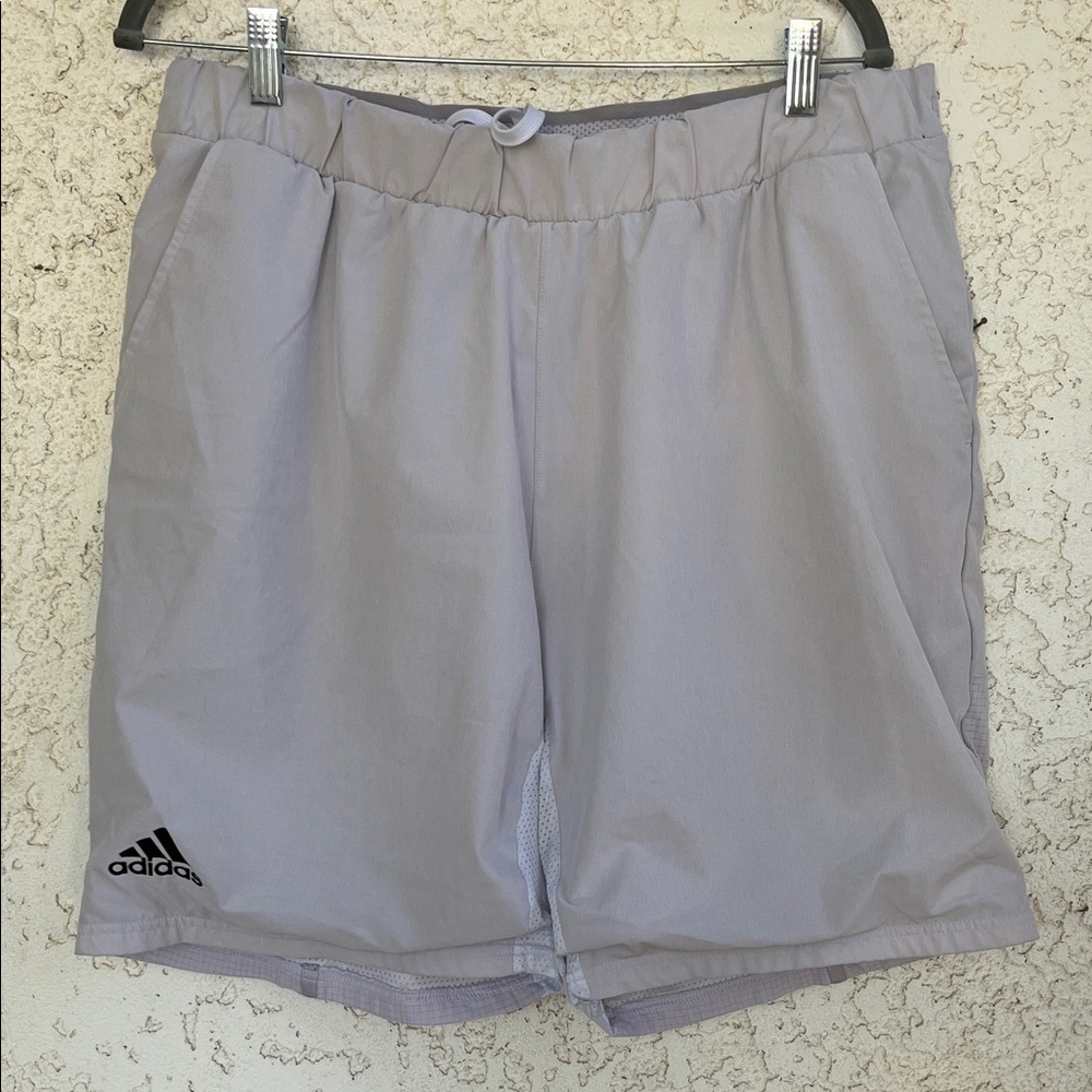 Adidas Women's Light Gray Athletic Shorts size XL